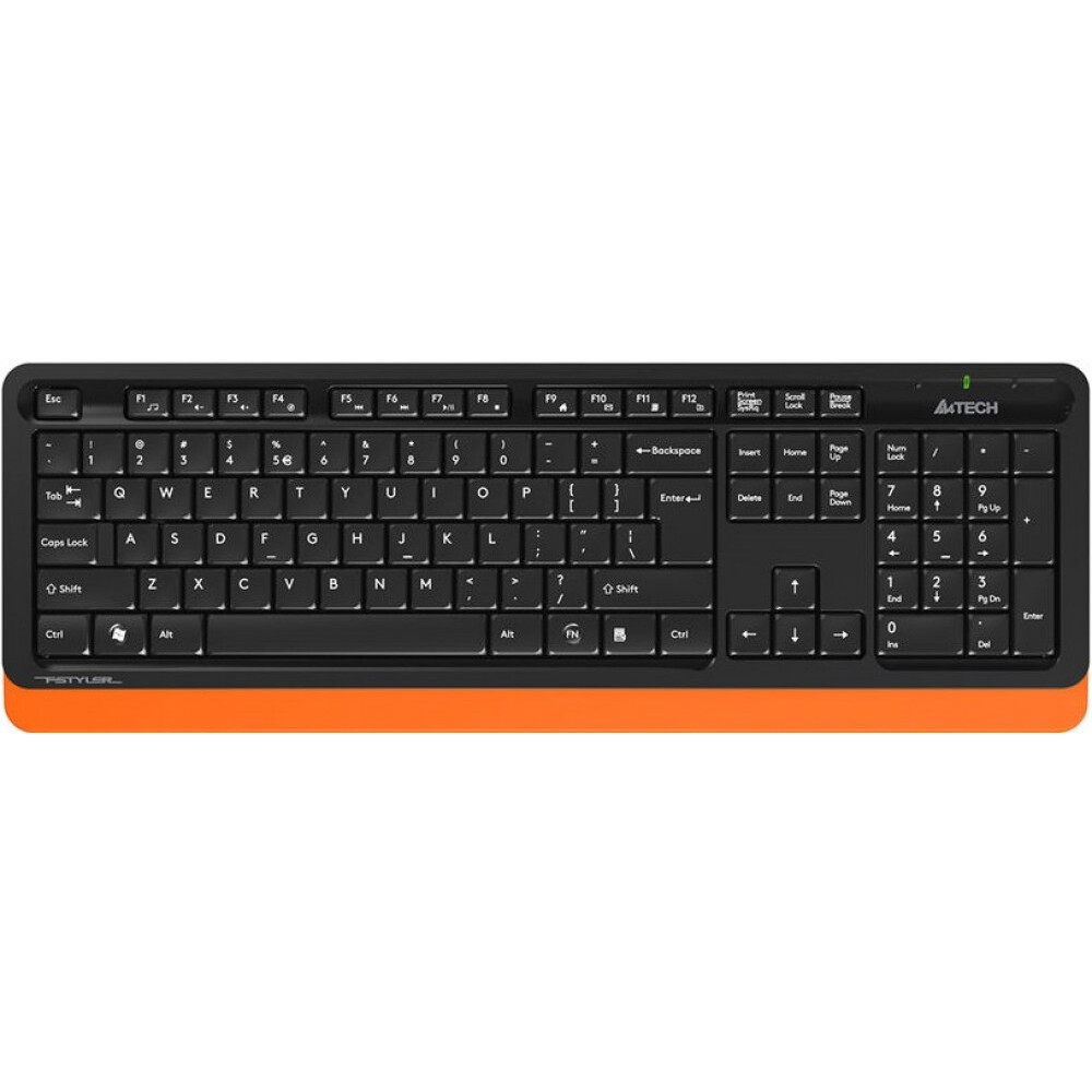 Клавиатура + мышь A4Tech Fstyler FG1010 Black/Orange — изображение 2