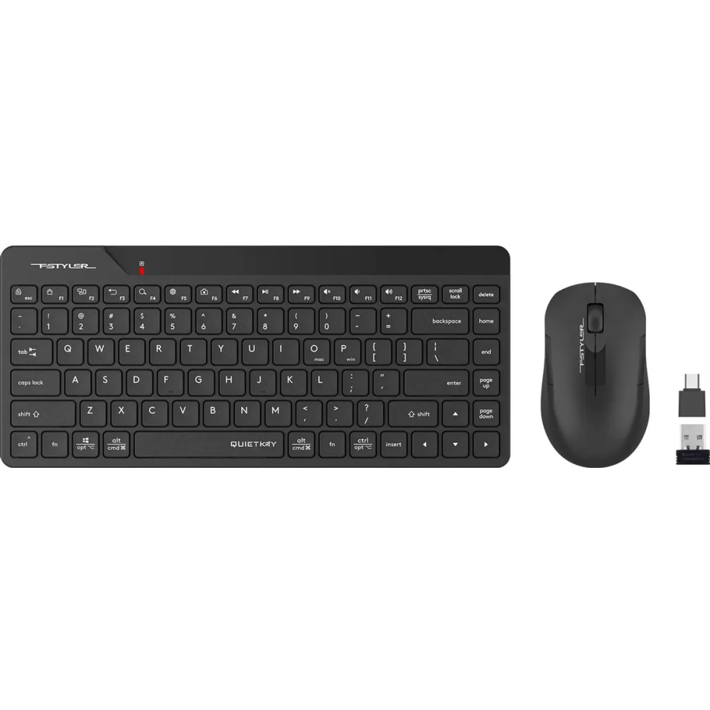 Клавиатура + мышь A4Tech Fstyler FG2200 Air2 Black — изображение 2
