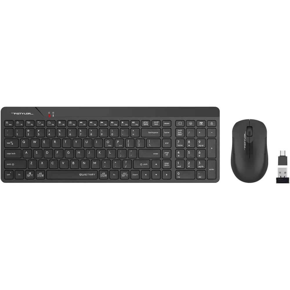 Клавиатура + мышь A4Tech Fstyler FG2300 Air2 Black — изображение 2