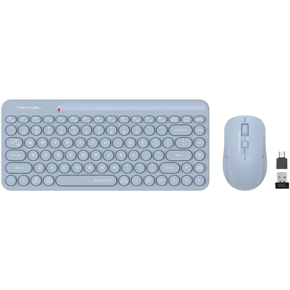 Клавиатура + мышь A4Tech Fstyler FG3200 Air2 Blue — изображение 2