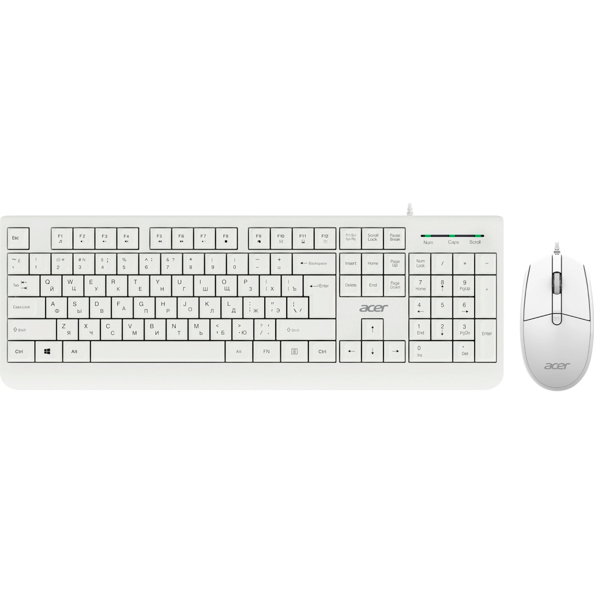 Клавиатура + мышь Acer OCC400 White