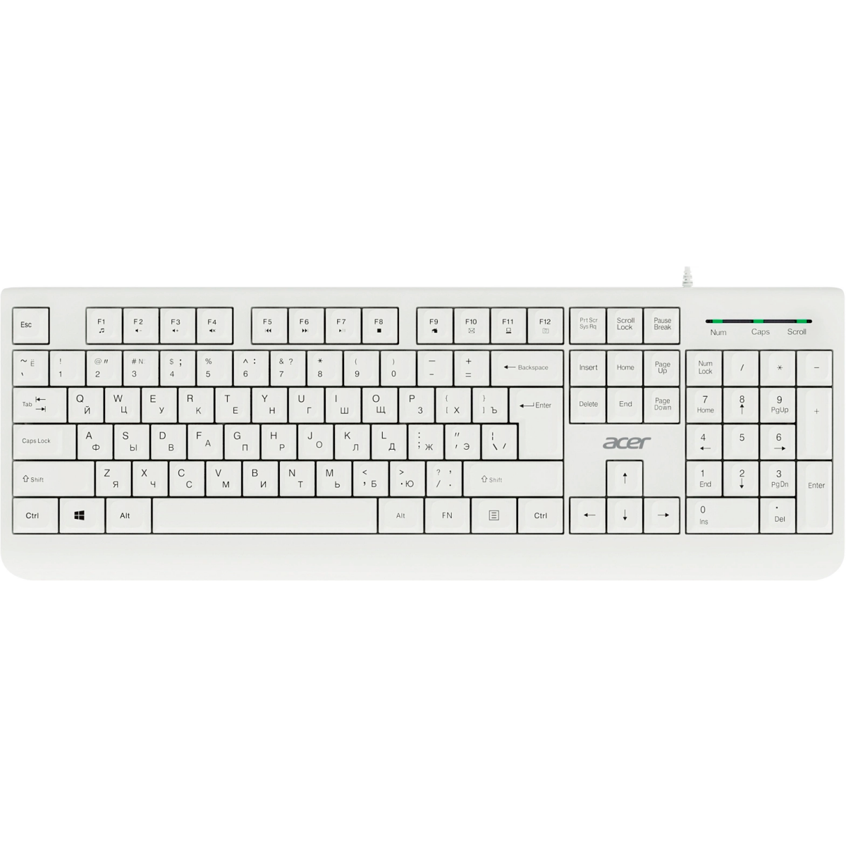 Клавиатура + мышь Acer OCC400 White — изображение 2