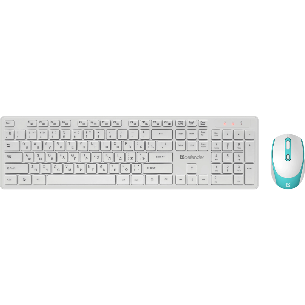 Клавиатура + мышь Defender Auckland C-987 White