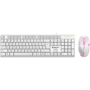 Клавиатура + мышь Defender C-977 White