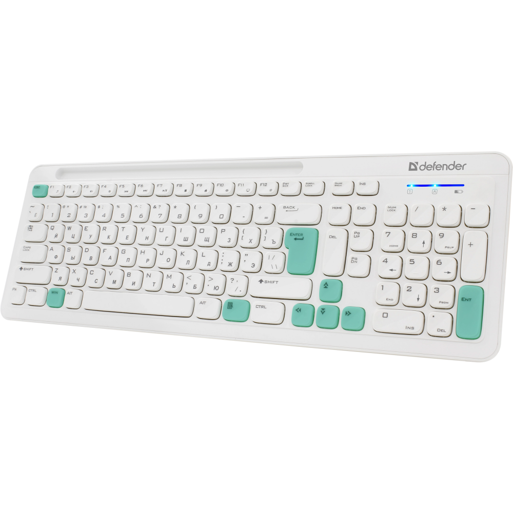 Клавиатура + мышь Defender Cerrato C-978 White/Blue — изображение 2