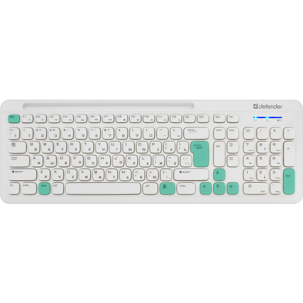 Клавиатура + мышь Defender Cerrato C-978 White/Blue — изображение 4