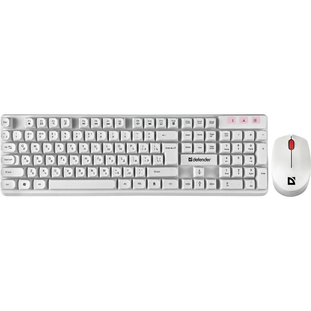 Клавиатура + мышь Defender Milan C-992 White