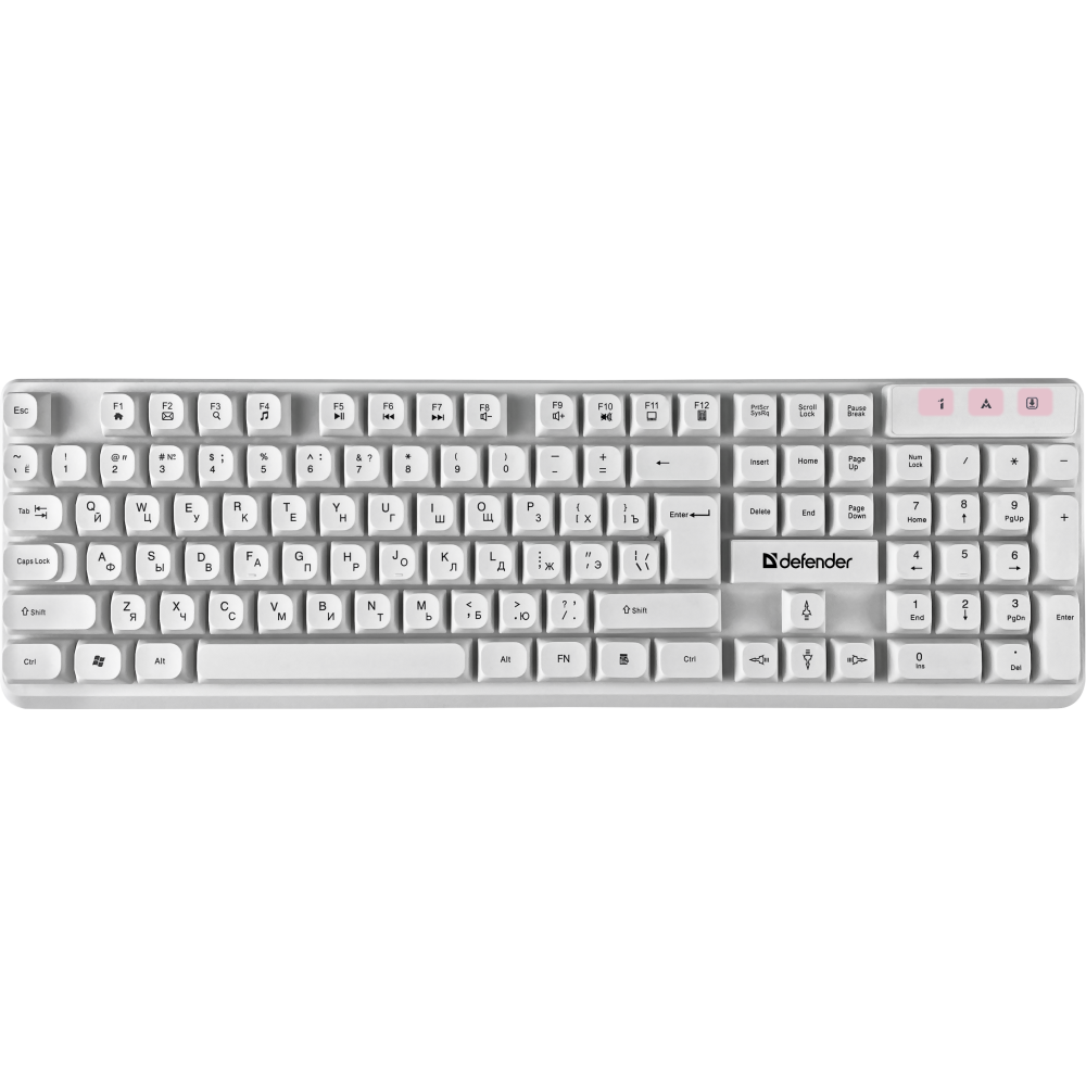 Клавиатура + мышь Defender Milan C-992 White — изображение 2