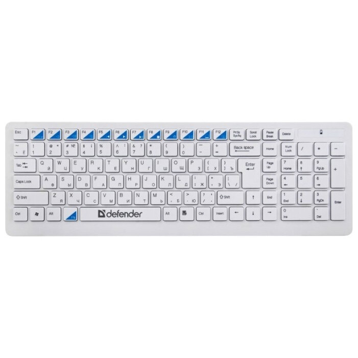 Клавиатура + мышь Defender Skyline 895 Nano White — изображение 2