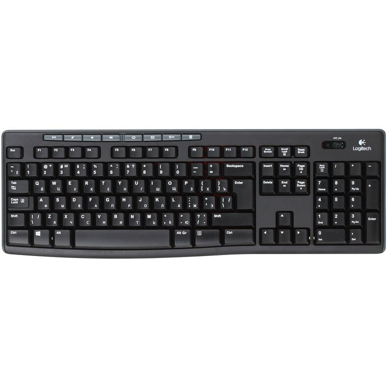 Клавиатура + мышь Logitech Wireless Combo MK270 Black (920-004518/4509/3381) — изображение 2