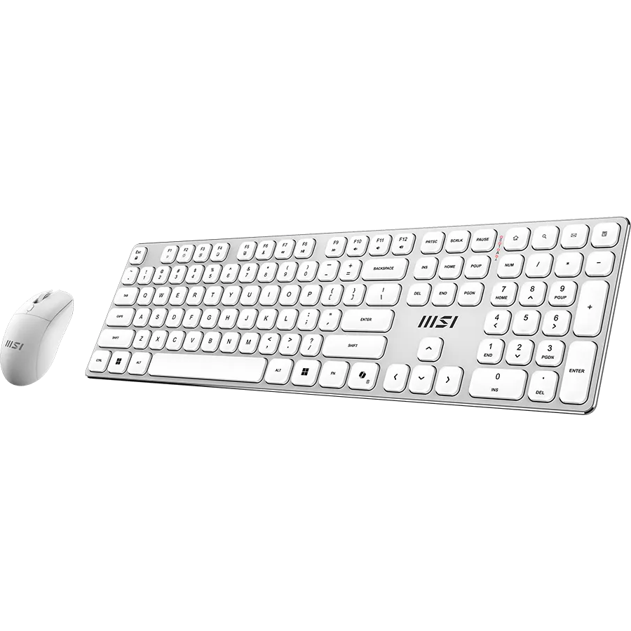 Клавиатура + мышь MSI Forge K210 Wireless Combo White — изображение 3
