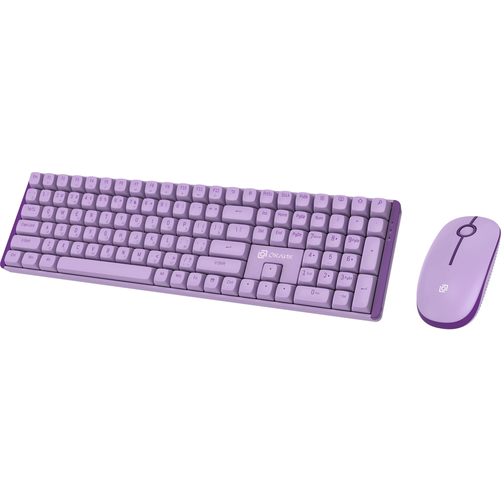 Клавиатура + мышь Oklick S315W Purple — изображение 2