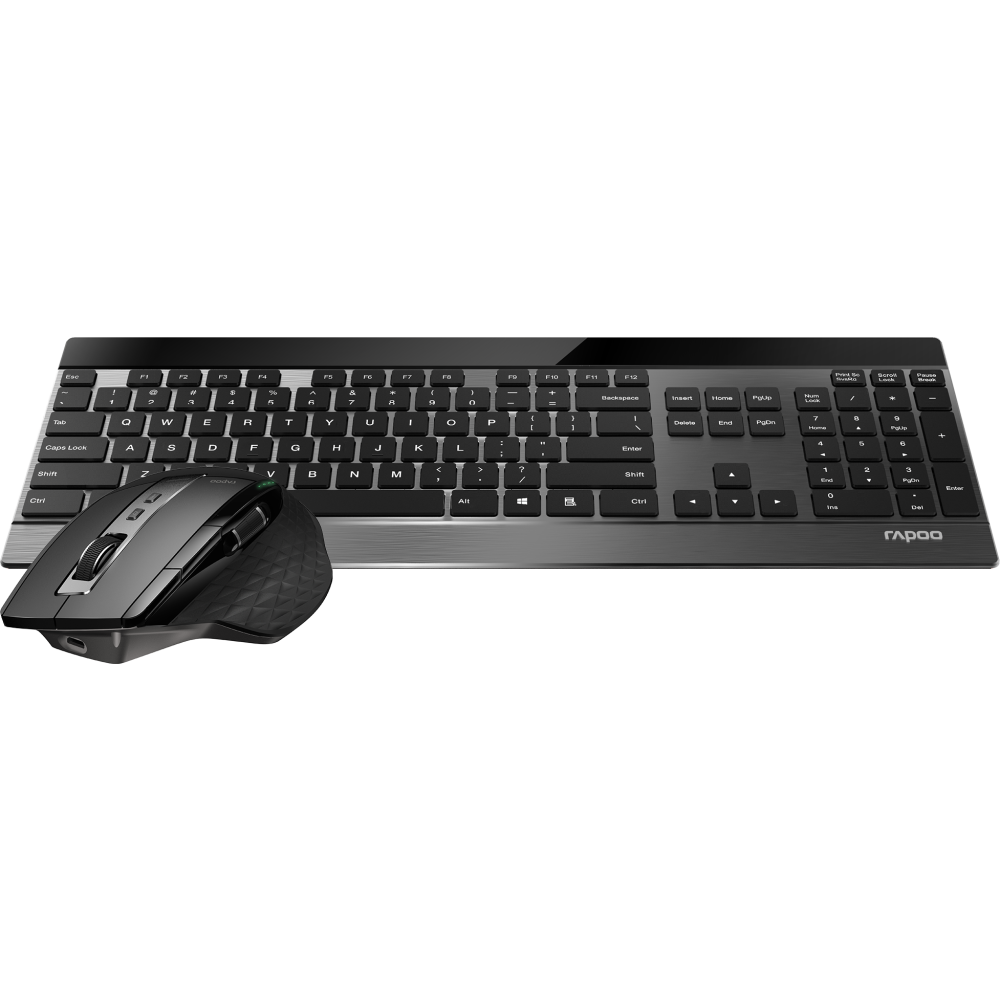 Клавиатура + мышь Rapoo 9900M Black — изображение 2