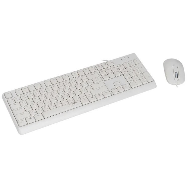 Клавиатура + мышь Rapoo X130PRO White — изображение 2