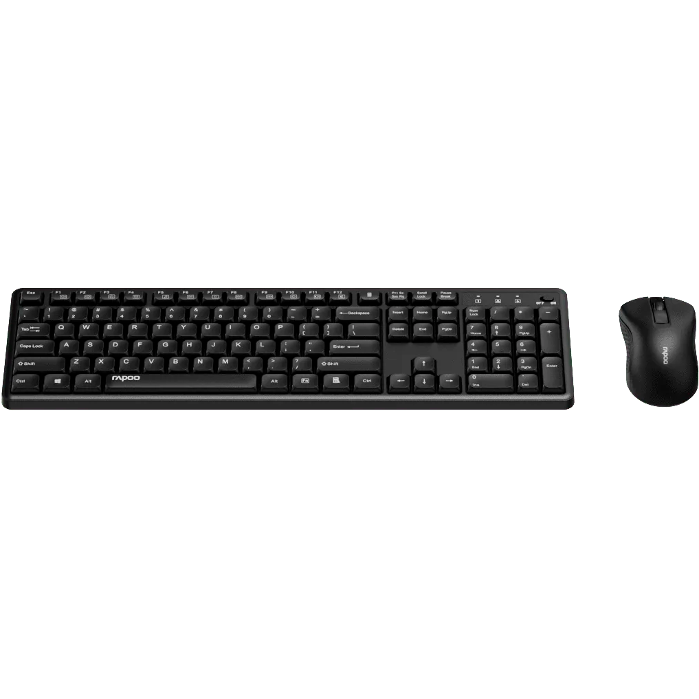 Клавиатура + мышь Rapoo X2100 Silent Black — изображение 4