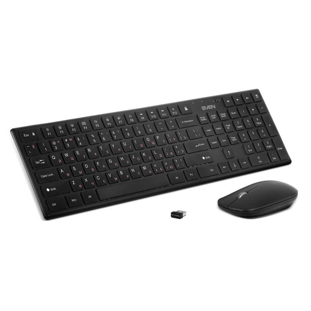 Клавиатура + мышь Sven KB-C2550W Black — изображение 2
