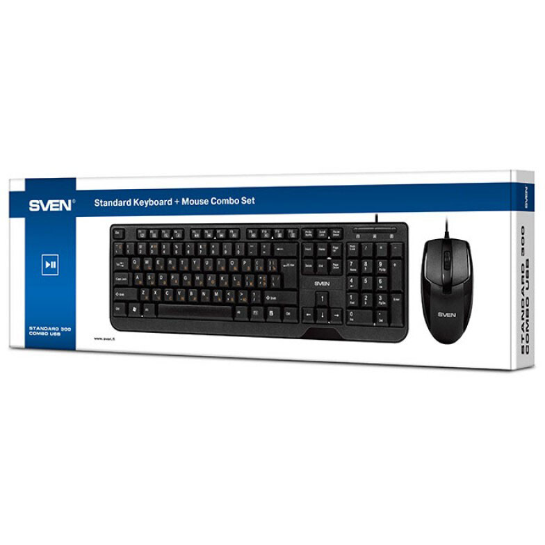 Клавиатура + мышь Sven KB-S330C Black — изображение 4