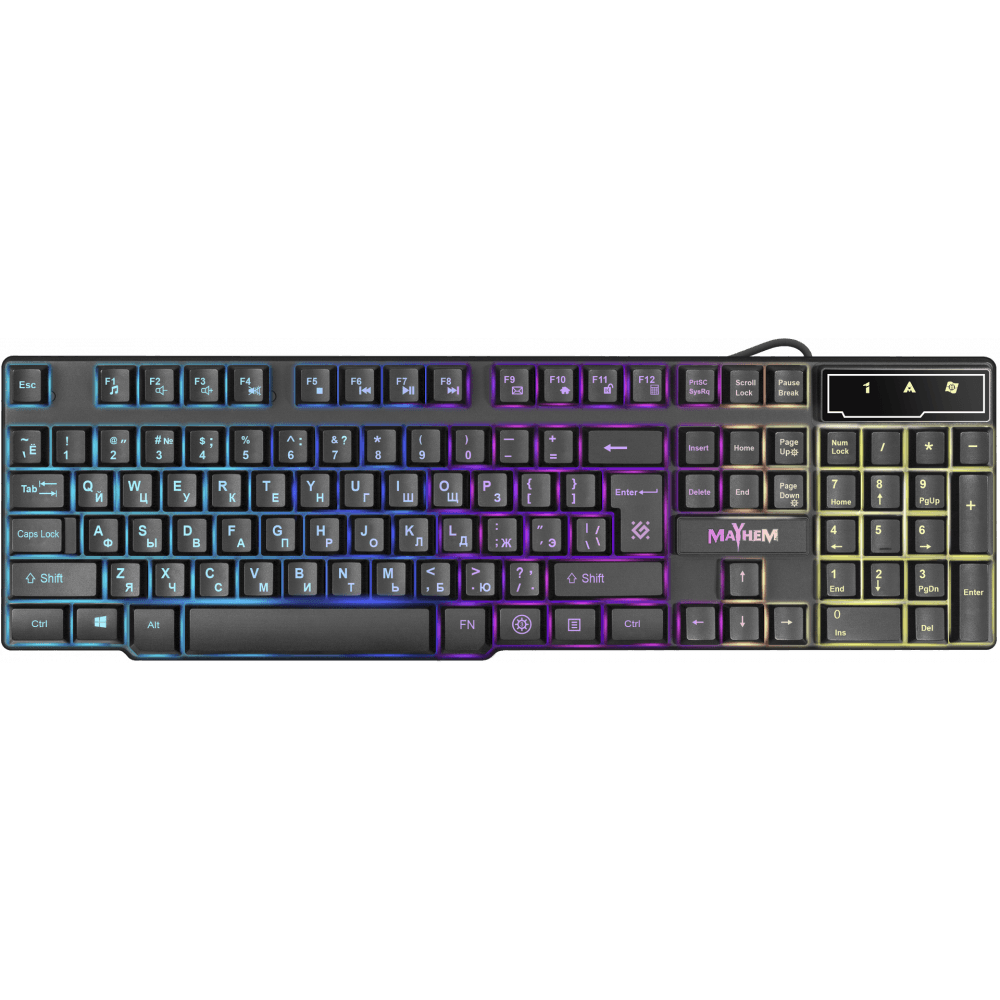 Клавиатура Defender Mayhem GK-360DL Black (45360)