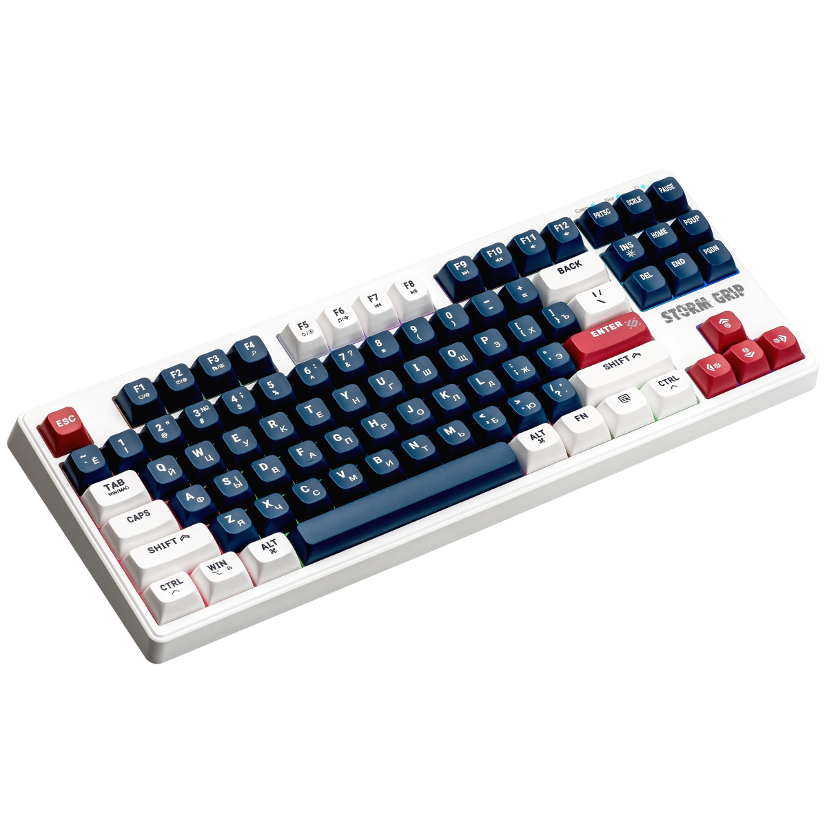 Клавиатура Defender Storm Grip GK-188 White/Blue (45188) — изображение 3