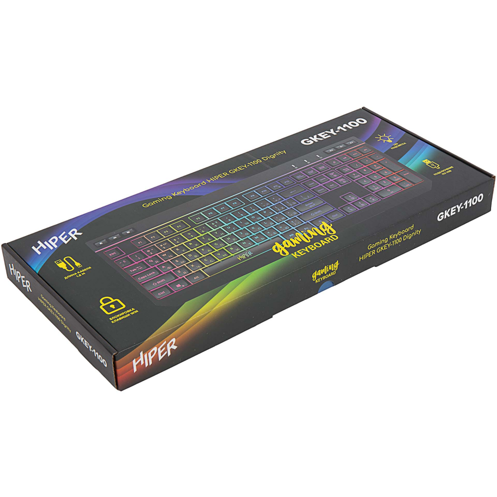 Клавиатура HIPER GKEY-1100 Black — изображение 5