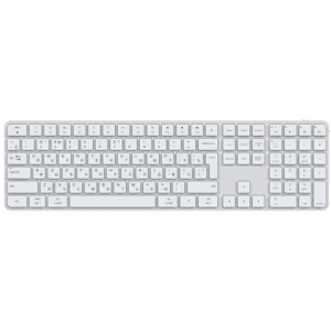 Клавиатура MeeTion K230 Silver/White