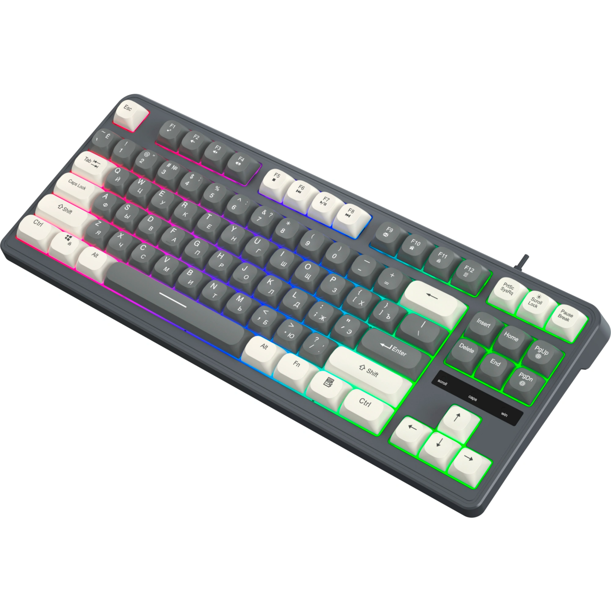Клавиатура Oklick 711G Grey — изображение 5