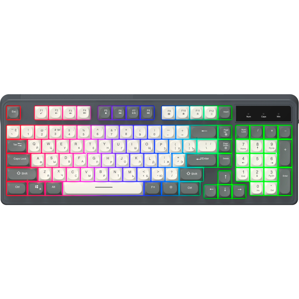 Клавиатура Oklick 731G Grey