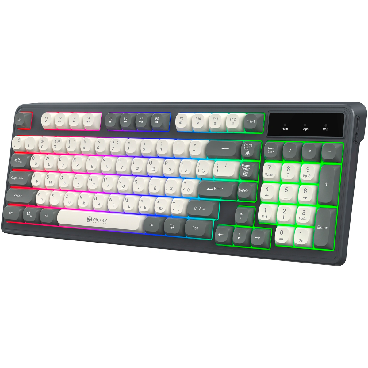Клавиатура Oklick 731G Grey — изображение 5