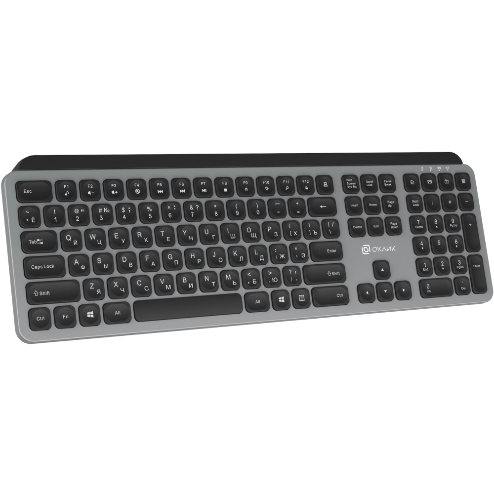 Клавиатура Oklick K859W Grey/Black — изображение 2