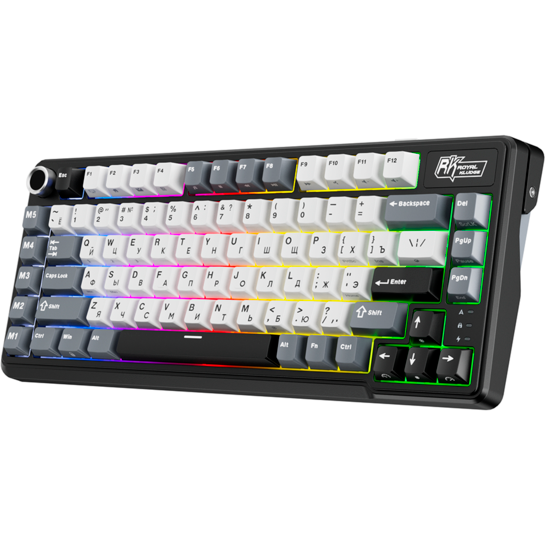 Клавиатура Royal Kludge L75 Knight Black (Cream Switch) — изображение 3