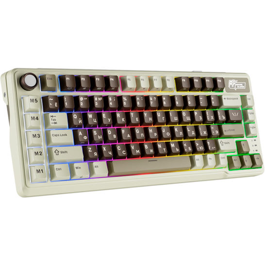Клавиатура Royal Kludge L75 Mokko Grey (Beige Switch) — изображение 4