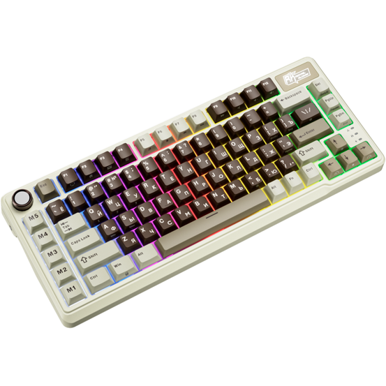 Клавиатура Royal Kludge L75 Mokko Grey (Cream Switch) — изображение 5