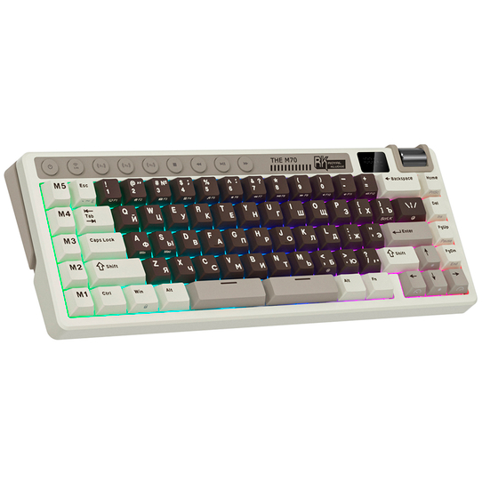 Клавиатура Royal Kludge M70 Mokko Grey (Cream Switch) — изображение 4