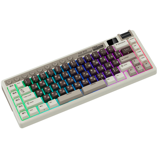 Клавиатура Royal Kludge M70 Mokko Grey (Cream Switch) — изображение 6