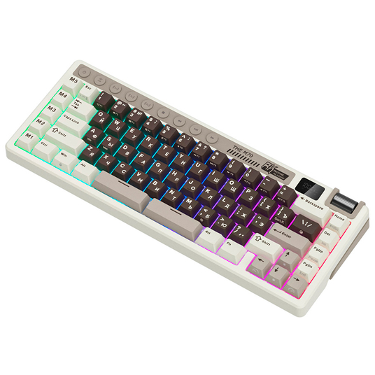 Клавиатура Royal Kludge M70 Mokko Grey (Cream Switch) — изображение 7