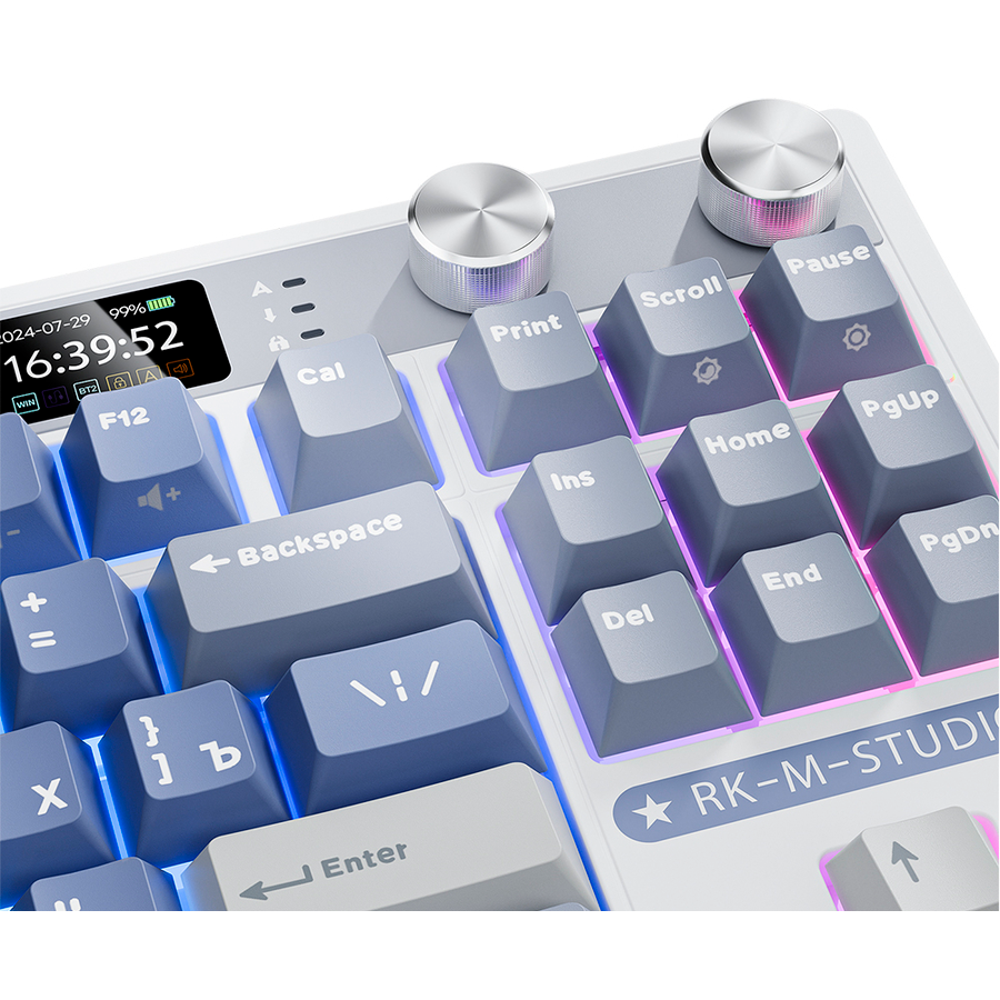 Клавиатура Royal Kludge M87 Ocean Blue (Cream Switch) — изображение 6
