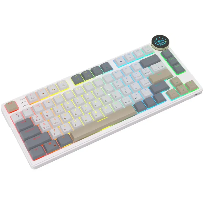 Клавиатура Royal Kludge N80 Pearly Dawn (Brown Switch) — изображение 2