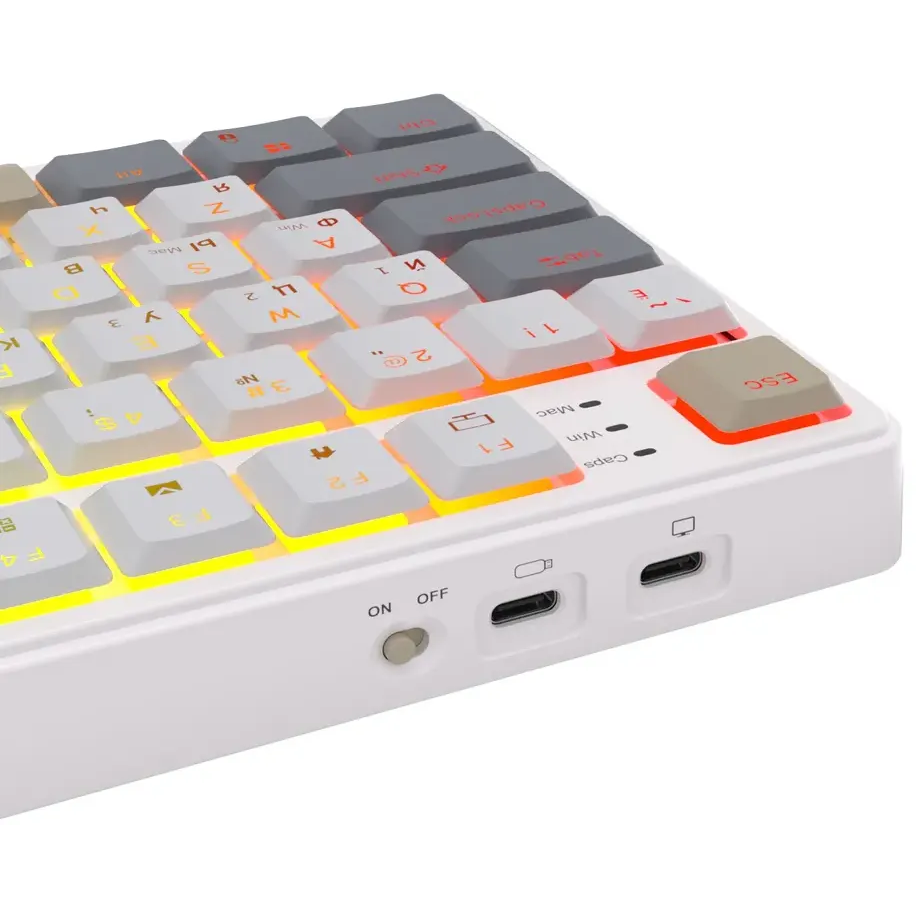 Клавиатура Royal Kludge N80 Pearly Dawn (Brown Switch) — изображение 7