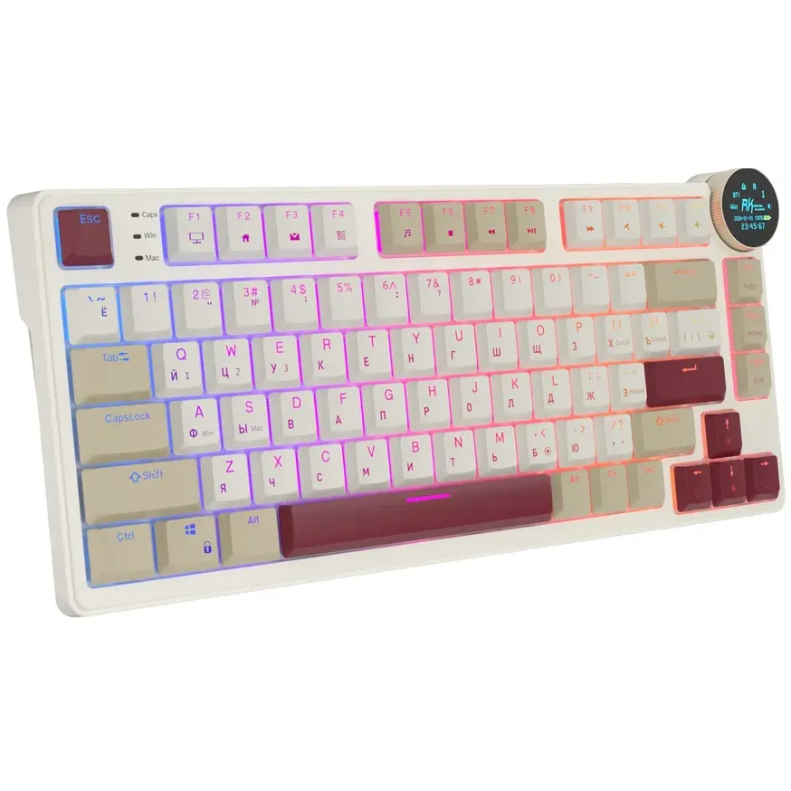Клавиатура Royal Kludge N80 Rosy Clouds (Brown Switch) — изображение 4