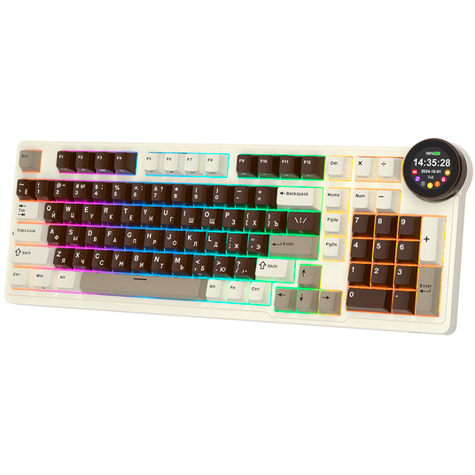 Клавиатура Royal Kludge N99 Mokko Grey (Beige Switch) — изображение 3