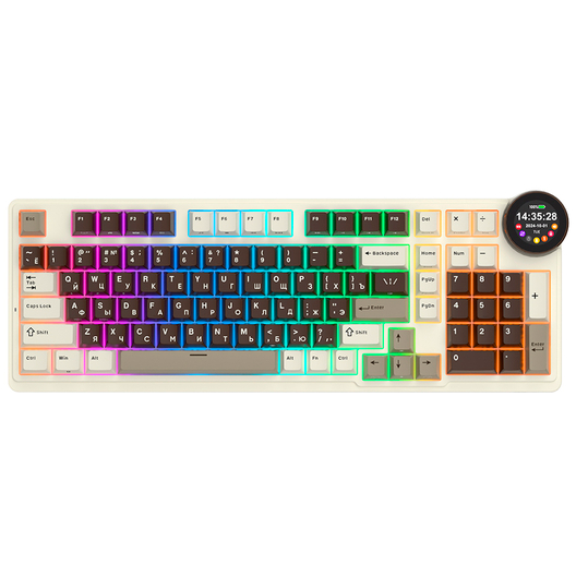 Клавиатура Royal Kludge N99 Mokko Grey (Cream Switch)