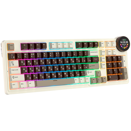 Клавиатура Royal Kludge N99 Mokko Grey (Cream Switch) — изображение 4