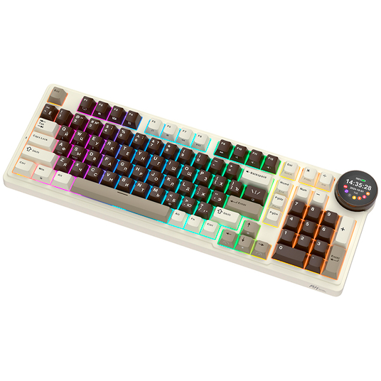 Клавиатура Royal Kludge N99 Mokko Grey (Cream Switch) — изображение 6
