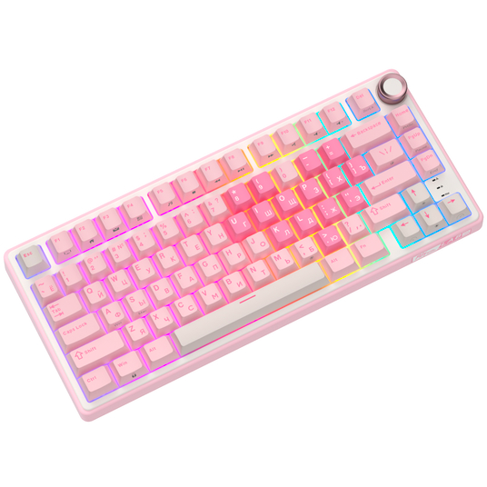 Клавиатура Royal Kludge R75 Pink Melody (Cream Switch) — изображение 4