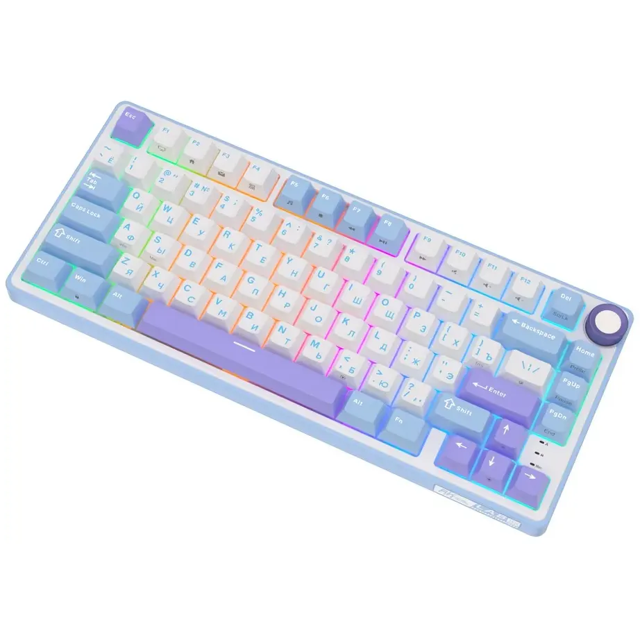 Клавиатура Royal Kludge R75 Taro Milk (Silver Switch) — изображение 4