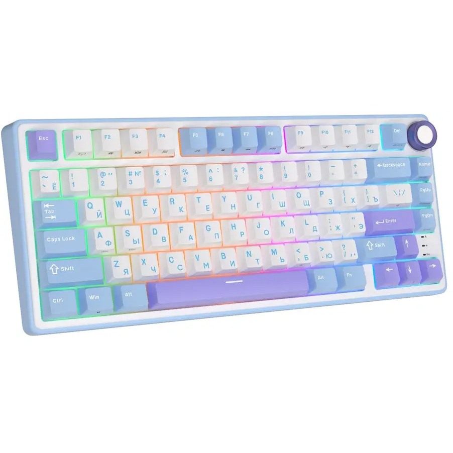 Клавиатура Royal Kludge R75 Taro Milk (Silver Switch) — изображение 5