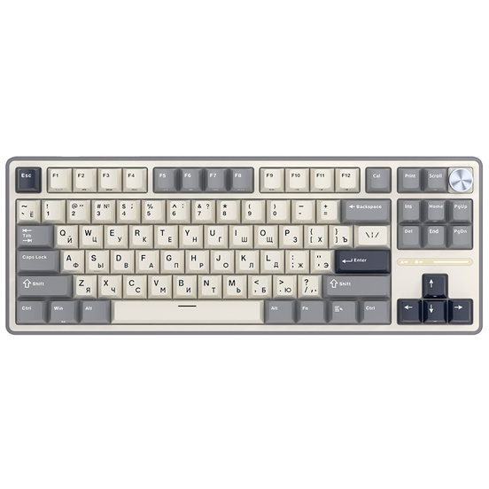 Клавиатура Royal Kludge R87 Pro Half Grey (Cream Switch) — изображение 2