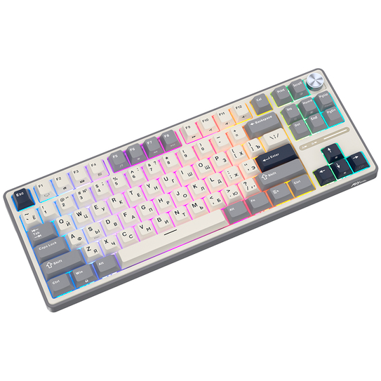 Клавиатура Royal Kludge R87 Pro Half Grey (Cream Switch) — изображение 5