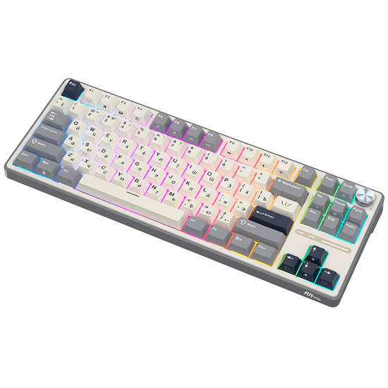 Клавиатура Royal Kludge R87 Pro Half Grey (Cream Switch) — изображение 6