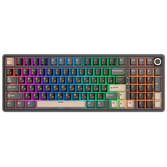Клавиатура Royal Kludge R98 Pro Phantom (Beige Switch)